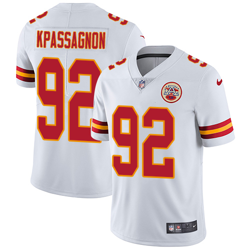 Nike Chiefs #92 Tanoh Kpassagnon White Men's Stitched NFL Vapor Untouchable Limited Jersey